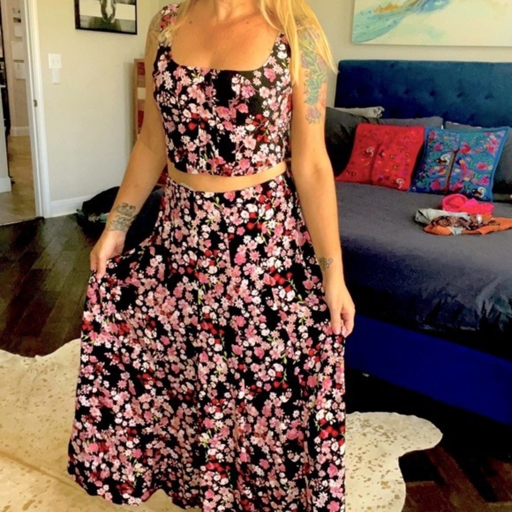 Floral Maxi Skirt.